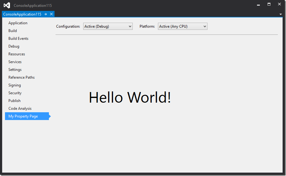 Hello Property Page!